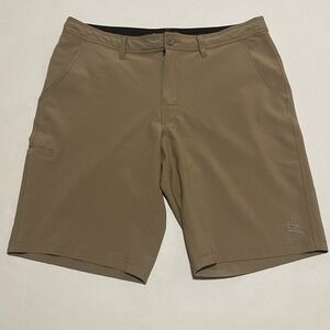 Da Hui Shorts Mens Size 36 X 11 Beige Tan Khaki Chino Casual Beach 5 Pockets